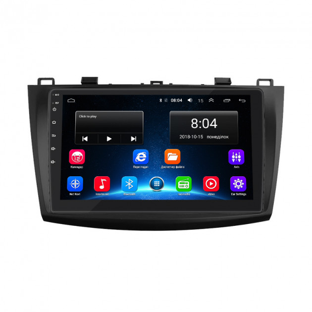 Штатная магнитола Lesko для Mazda 3 II (BL) Рестайлинг 2011-2013 экран 9" 2/32Gb Wi-Fi GPS Base