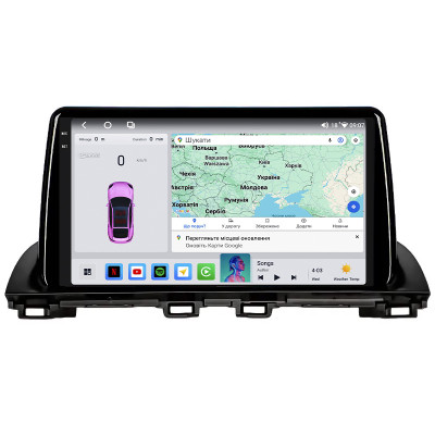 Штатная магнитола Lesko для Mazda 3 III (BM) 2013-2017 экран 9" 4/64 QLED CarPlay 4G Wi-Fi GPS 360 Prime