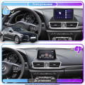 Штатная магнитола Lesko для Mazda 3 III (BM) Рестайлинг 2016-2019 экран 9" 1/16Gb Wi-Fi GPS Base