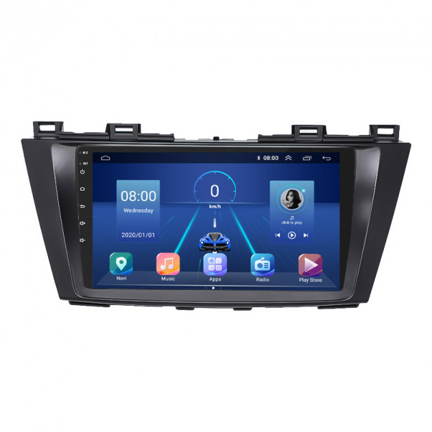 Штатная магнитола Lesko для Mazda 5 II (CW) 2010-2015 экран 9" 2/32Gb 4G Wi-Fi GPS Top