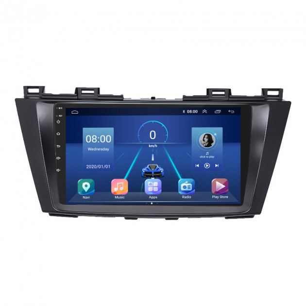 Штатная магнитола Lesko для Mazda 5 II (CW) 2010-2015 экран 9" 6/128Gb 4G Wi-Fi GPS Top