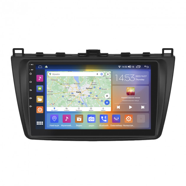 Штатная магнитола Lesko для Mazda 6 II (GH) 2007-2009 экран 9" 4/64Gb CarPlay 4G Wi-Fi GPS Prime