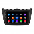 Штатная магнитола Lesko для Mazda 6 II (GH) Рестайлинг 2009-2013 экран 9" 1/16Gb Wi-Fi GPS Base