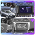 Штатная магнитола Lesko для Mazda 6 II (GH) Рестайлинг 2009-2013 экран 9" 4/64Gb 4G Wi-Fi GPS Top