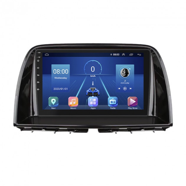 Штатная магнитола Lesko для Mazda CX-5 I 2011-2015 экран 9" 6/128Gb 4G Wi-Fi GPS Top