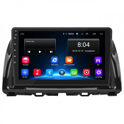 Штатная магнитола Lesko для Mazda CX-5 I Рестайлинг 2015-2017 экран 10" 2/32Gb Wi-Fi GPS Base