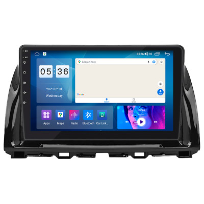 Штатная магнитола Lesko для Mazda CX-5 I Рестайлинг 2015-2017 экран 10" 2/32Gb CarPlay 4G Wi-Fi GPS Prime