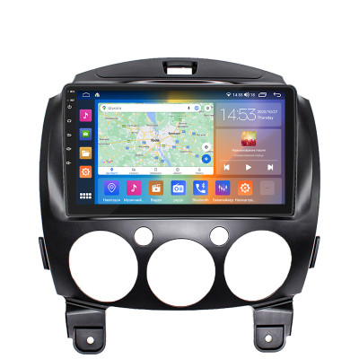 Штатная магнитола Lesko для Mazda Demio III (DE) 2007-2014 экран 9" 2/32Gb CarPlay 4G Wi-Fi GPS Prime
