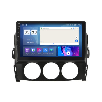 Штатная магнитола Lesko для Mazda MX-5 III (NC) Рестайлинг 2008-2015 экран 9" 2/32Gb CarPlay 4G Wi-Fi GPS Prime