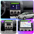 Штатная магнитола Lesko для Mazda Premacy II (CR) Рестайлинг 2007-2010 экран 9" 2/32Gb CarPlay 4G Wi-Fi GPS Prime