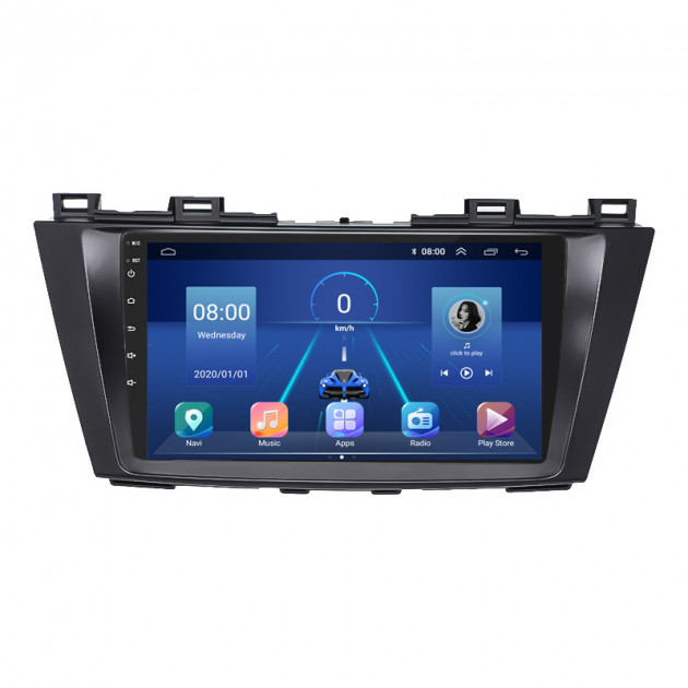 Штатная магнитола Lesko для Mazda Premacy III (CW) 2010-2017 экран 9" 6/128Gb 4G Wi-Fi GPS Top