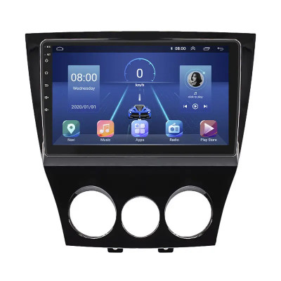 Штатная магнитола Lesko для Mazda RX-8 I Рестайлинг 2008-2012 экран 9" 6/128Gb 4G Wi-Fi GPS Top