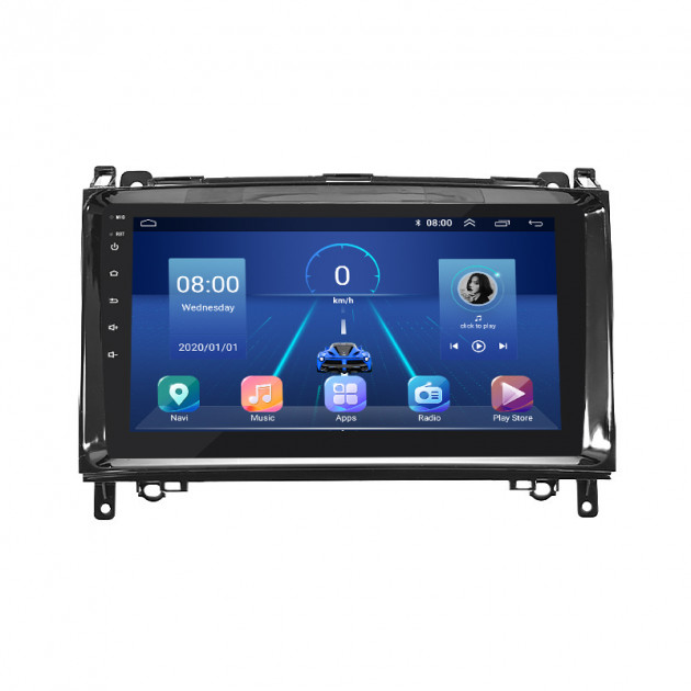 Штатная магнитола Lesko для Mercedes-Benz A-Класс II (W169) 2004-2008 экран 9" 2/32Gb 4G Wi-Fi GPS Top