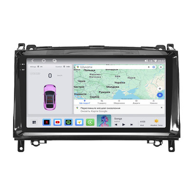 Штатная магнитола Lesko для Mercedes-Benz B-Класс I (W245) 2005-2009 экран 9" 4/64 QLED CarPlay 4G Wi-Fi GPS 360 Prime