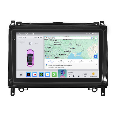 Штатная магнитола Lesko для Mercedes-Benz B-Класс I (W245) Рестайлинг 2008-2011 экран 9" 4/64 QLED CarPlay 4G Wi-Fi GPS 360 Prime