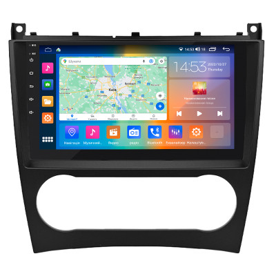 Штатная магнитола Lesko для Mercedes-Benz C-Класс II (W203) Рестайлинг 2004-2008 экран 9" 2/32Gb CarPlay 4G Wi-Fi GPS Prime