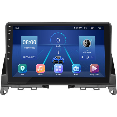 Штатная магнитола Lesko для Mercedes-Benz C-Класс III (W204) 2006-2011 экран 9" 4/64Gb 4G Wi-Fi GPS Top