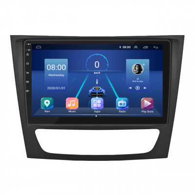 Штатная магнитола Lesko для Mercedes-Benz CLS I (C219) 2004-2008 экран 9" 6/128Gb 4G Wi-Fi GPS Top