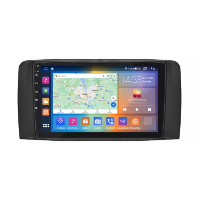 Штатная магнитола Lesko для Mercedes-Benz R-Класс I Рестайлинг 2007-2010 экран 9" 4/64Gb CarPlay 4G Wi-Fi GPS Prime