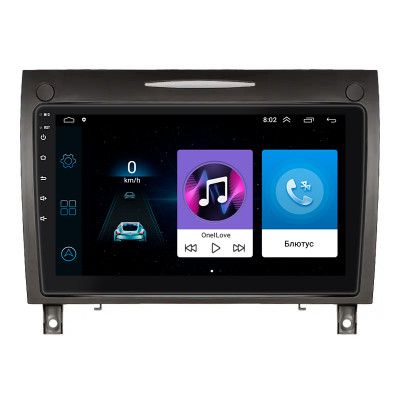 Штатная магнитола Lesko для Mercedes-Benz SLK-Класс II (R171) 2004-2008 экран 9" 1/16Gb Wi-Fi GPS Base