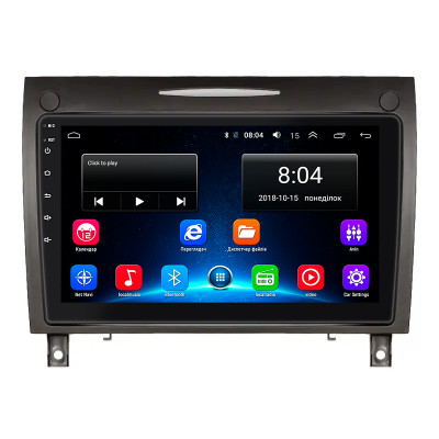 Штатная магнитола Lesko для Mercedes-Benz SLK-Класс II (R171) 2004-2008 экран 9" 2/32Gb Wi-Fi GPS Base