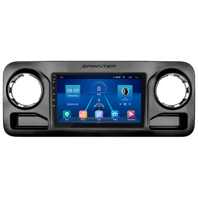 Штатная магнитола Lesko для Mercedes-Benz Sprinter III (W907/910) 2018-н.в. экран 10" 2/32Gb 4G Wi-Fi GPS Top