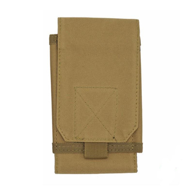Чохол поясний на липучці 33x10см khaki, кордура, кріплення MOLLE