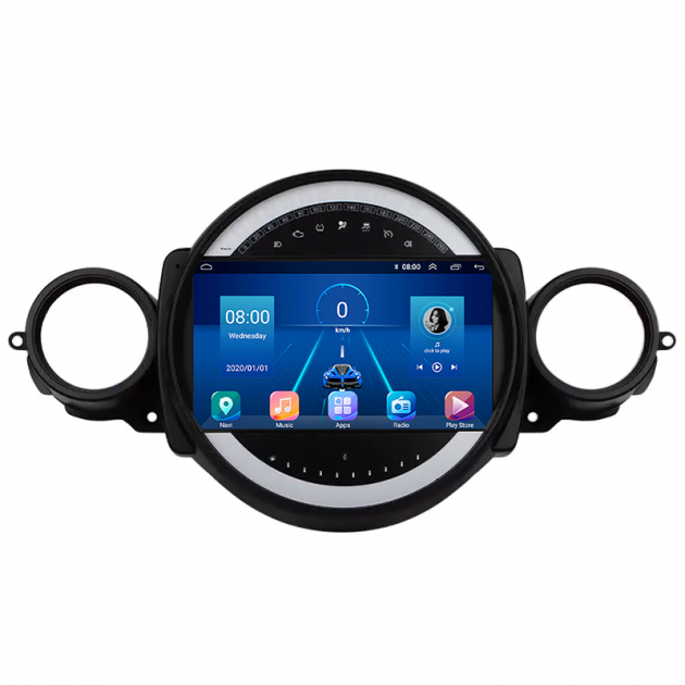 Штатная магнитола Lesko для MINI Cabrio II Рестайлинг 2010-2015 экран 9" 2/32Gb 4G Wi-Fi GPS Top