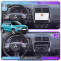 Штатная магнитола Lesko для Mitsubishi ASX I Рестайлинг 2012-2016 экран 10" 4/64 QLED CarPlay 4G Wi-Fi GPS 360 Prime