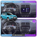 Штатная магнитола Lesko для Mitsubishi ASX I Рестайлинг 2012-2016 экран 10" 2/32Gb 4G Wi-Fi GPS Top