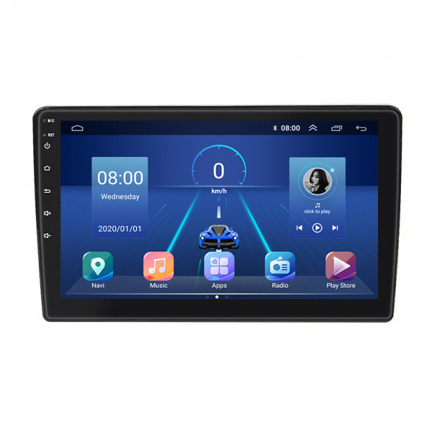 Штатная магнитола Lesko для Mitsubishi ASX I Рестайлинг 2012-2016 экран 10" 6/128Gb 4G Wi-Fi GPS Top