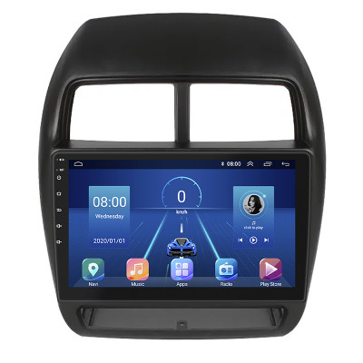 Штатная магнитола Lesko для Mitsubishi ASX I Рестайлинг 3 2020-н.в. экран 10" 2/32Gb 4G Wi-Fi GPS Top