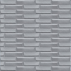 3D панель самоклеюча кладка 770х700х5мм Срібло (034) SW-00000217