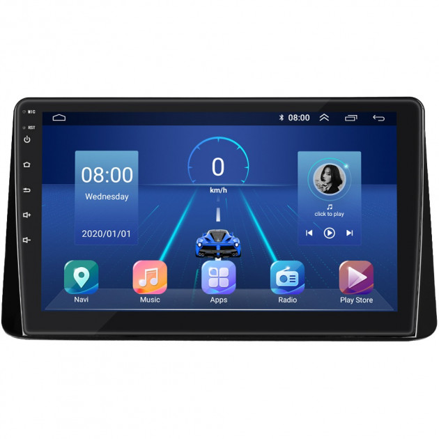 Штатная магнитола Lesko для Mitsubishi Eclipse Cross I 2017-2020 экран 10" 4/32Gb 4G Wi-Fi GPS Top