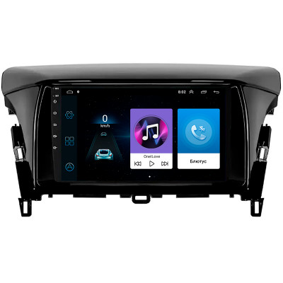 Штатная магнитола Lesko для Mitsubishi Eclipse Cross I Рестайлинг 2020-н.в. экран 9" 1/16Gb Wi-Fi GPS Base