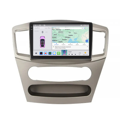 Штатная магнитола Lesko для Mitsubishi Galant IX Рестайлинг 2 2008-2012 экран 9" 4/64 QLED CarPlay 4G Wi-Fi GPS 360 Prime