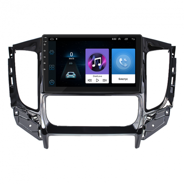 Штатная магнитола Lesko для Mitsubishi L200 V 2015-2019 экран 9" 1/16Gb Wi-Fi GPS Base