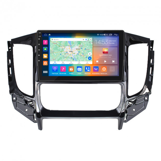 Штатная магнитола Lesko для Mitsubishi L200 V 2015-2019 экран 9" 4/64Gb CarPlay 4G Wi-Fi GPS Prime