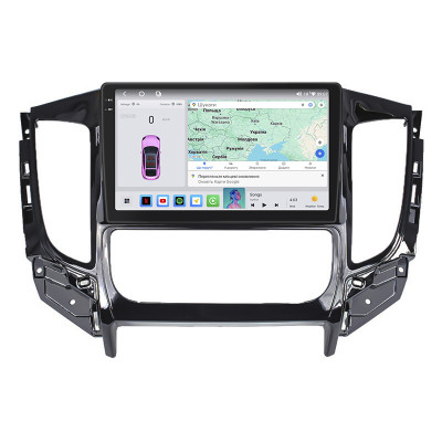 Штатная магнитола Lesko для Mitsubishi L200 V 2015-2019 экран 9" 4/64 QLED CarPlay 4G Wi-Fi GPS 360 Prime