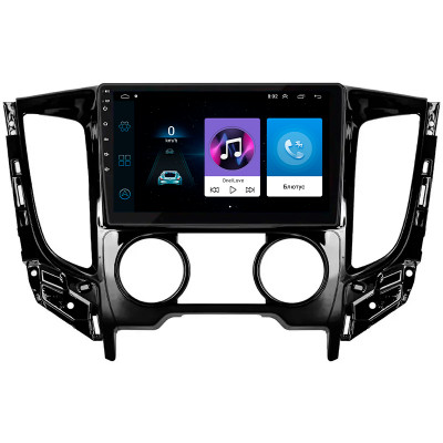 Штатная магнитола Lesko для Mitsubishi L200 V Manual AC 2015-2019 экран 9" 1/16Gb Wi-Fi GPS Base
