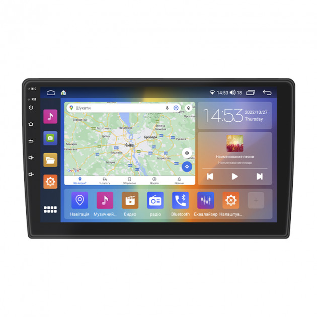 Штатная магнитола Lesko для Mitsubishi L200 V Рестайлинг 2018-н.в. экран 9" 4/64Gb CarPlay 4G Wi-Fi GPS Prime