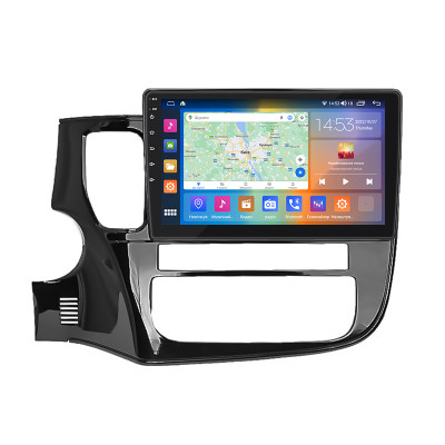 Штатная магнитола Lesko для Mitsubishi Outlander III 2012-2015 экран 10" 4/64Gb CarPlay 4G Wi-Fi GPS Prime