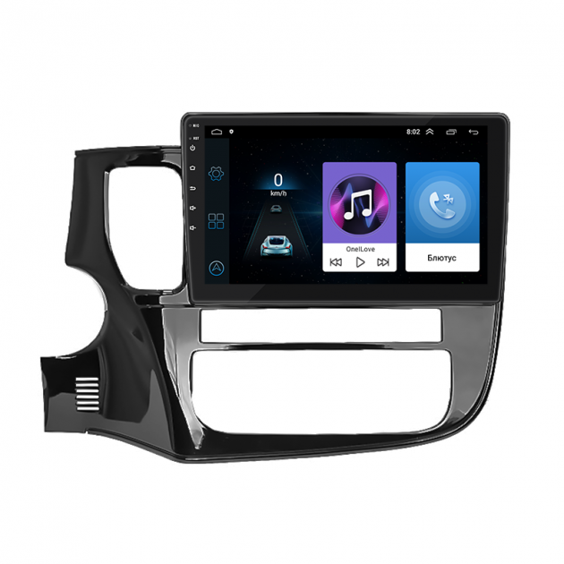 Штатная магнитола Lesko для Mitsubishi Outlander III Рестайлинг 2 2015-2018 экран 10" 1/16Gb Wi-Fi GPS Base