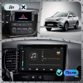 Штатная магнитола Lesko для Mitsubishi Outlander III Рестайлинг 2 2015-2018 экран 10" 4/64Gb 4G Wi-Fi GPS Top