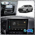 Штатная магнитола Lesko для Mitsubishi Outlander III Рестайлинг 2014-2015 экран 10" 1/16Gb Wi-Fi GPS Base