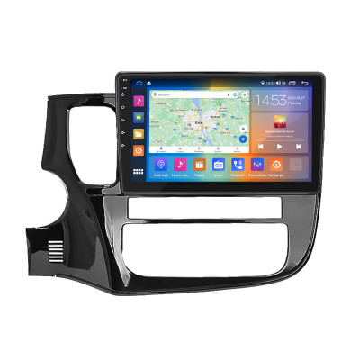 Штатная магнитола Lesko для Mitsubishi Outlander III Рестайлинг 2014-2015 экран 10" 2/32Gb CarPlay 4G Wi-Fi GPS Prime