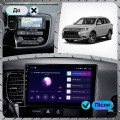 Штатная магнитола Lesko для Mitsubishi Outlander III Рестайлинг 2014-2015 экран 10" 4/64Gb CarPlay 4G Wi-Fi GPS Prime