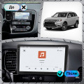 Штатная магнитола Lesko для Mitsubishi Outlander III Рестайлинг 2014-2015 экран 10" 4/64 QLED CarPlay 4G Wi-Fi GPS 360 Prime