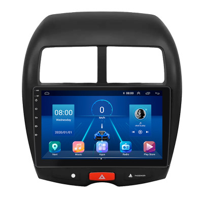 Штатная магнитола Lesko для Mitsubishi Outlander Sport I 2010-2013 экран 10" 2/32Gb 4G Wi-Fi GPS Top