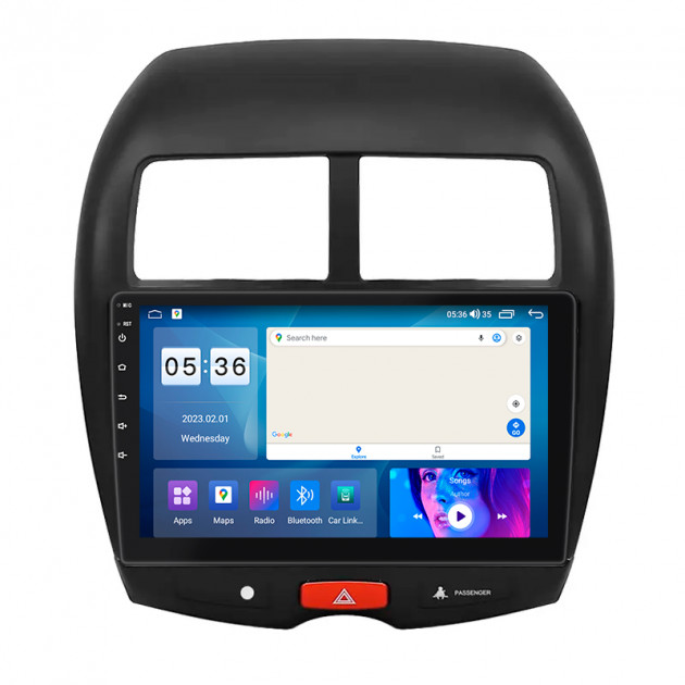 Штатная магнитола Lesko для Mitsubishi Outlander Sport I Рестайлинг 2012-2016 экран 10" 4/64Gb CarPlay 4G Wi-Fi GPS Prime